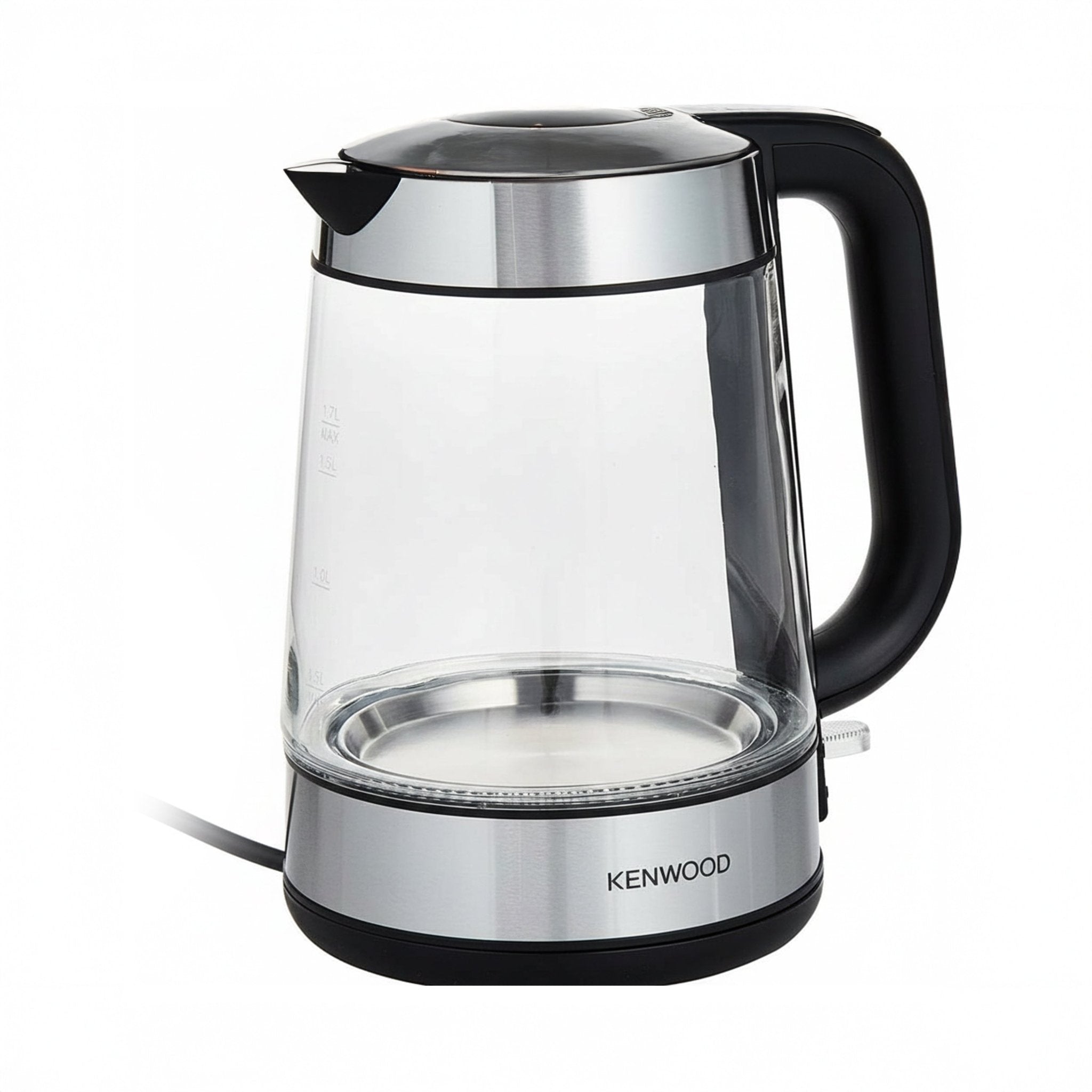 غلاية زجاجية كهربائية - 1.7 لتر، 2200 واط، ZJG08.0 قاعدة 360°، إضاءة LED، ، أسود/فضي - Blanco