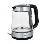 غلاية زجاجية كهربائية - 1.7 لتر، 2200 واط، ZJG08.0 قاعدة 360°، إضاءة LED، ، أسود/فضي - Blanco