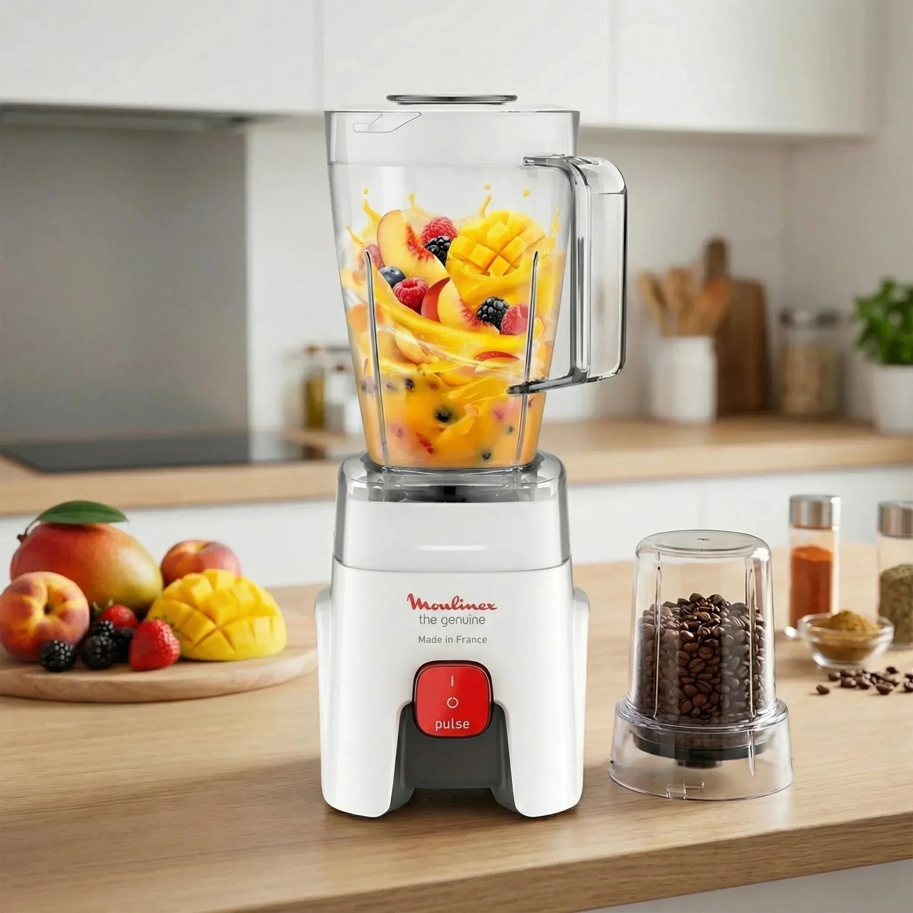 خلاط مولينكس 500 وات -LM242B25 وسعة 1.75 لتر مع مطحنة - Blanco