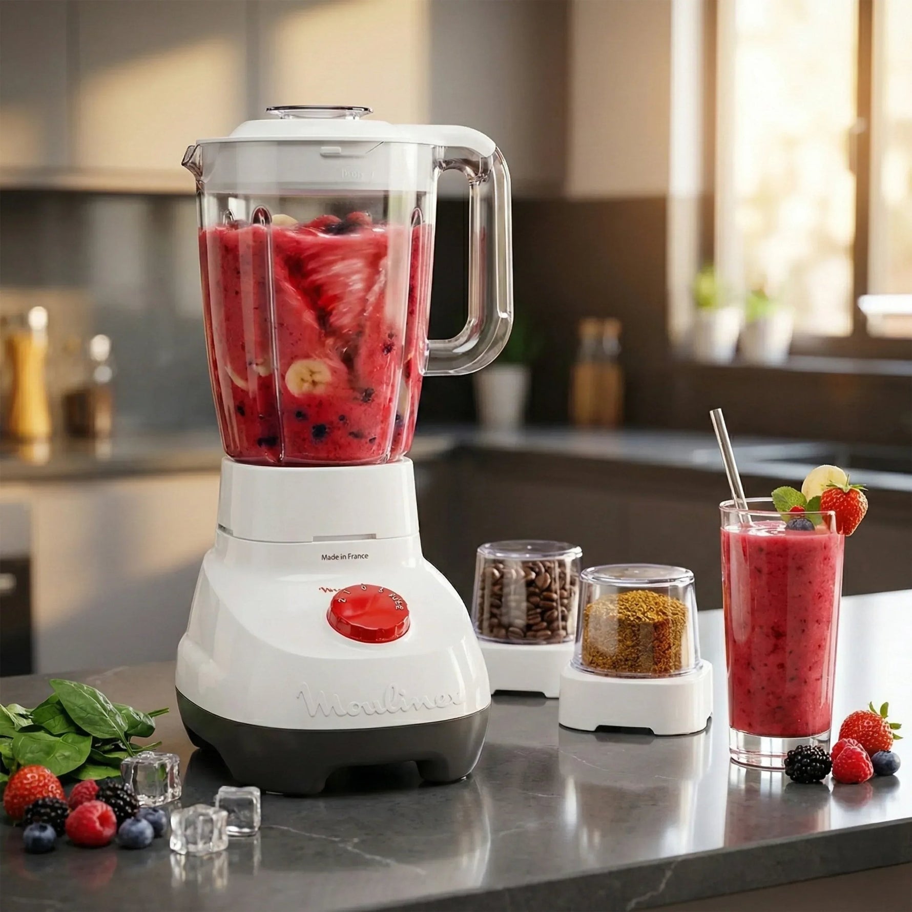 خلاط مولينكس 700 وات - بسعة وعاء 2 لتر - LM2071 - Blanco