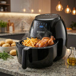 قلاية هوائية بلاك آند ديكر الرقمية - 5.6 لتر، 1800 واط، AF625 - B5 - Blanco