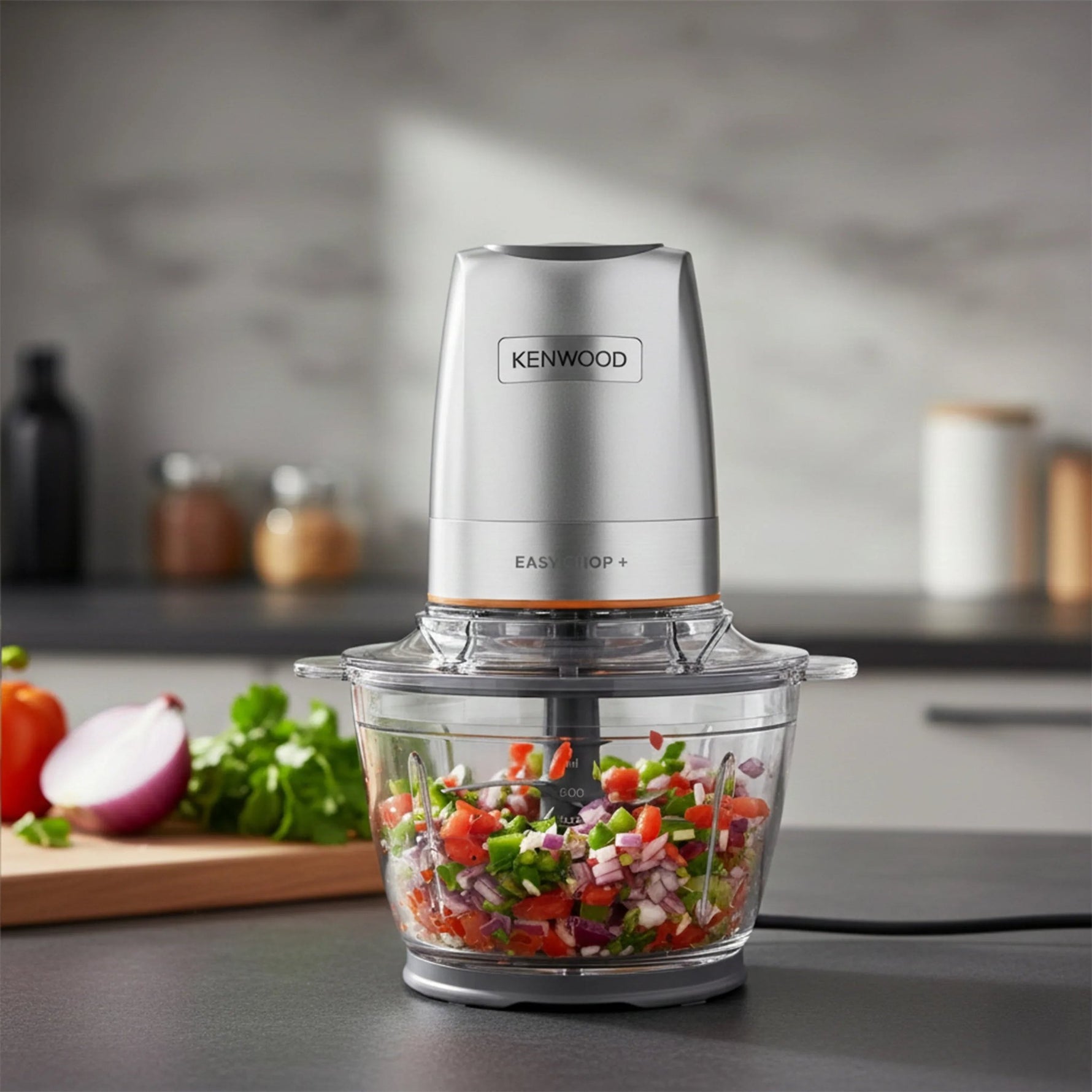 قطاعة طعام كهربائية بوعاء زجاجي من كينوود - CHP62.400 - Blanco