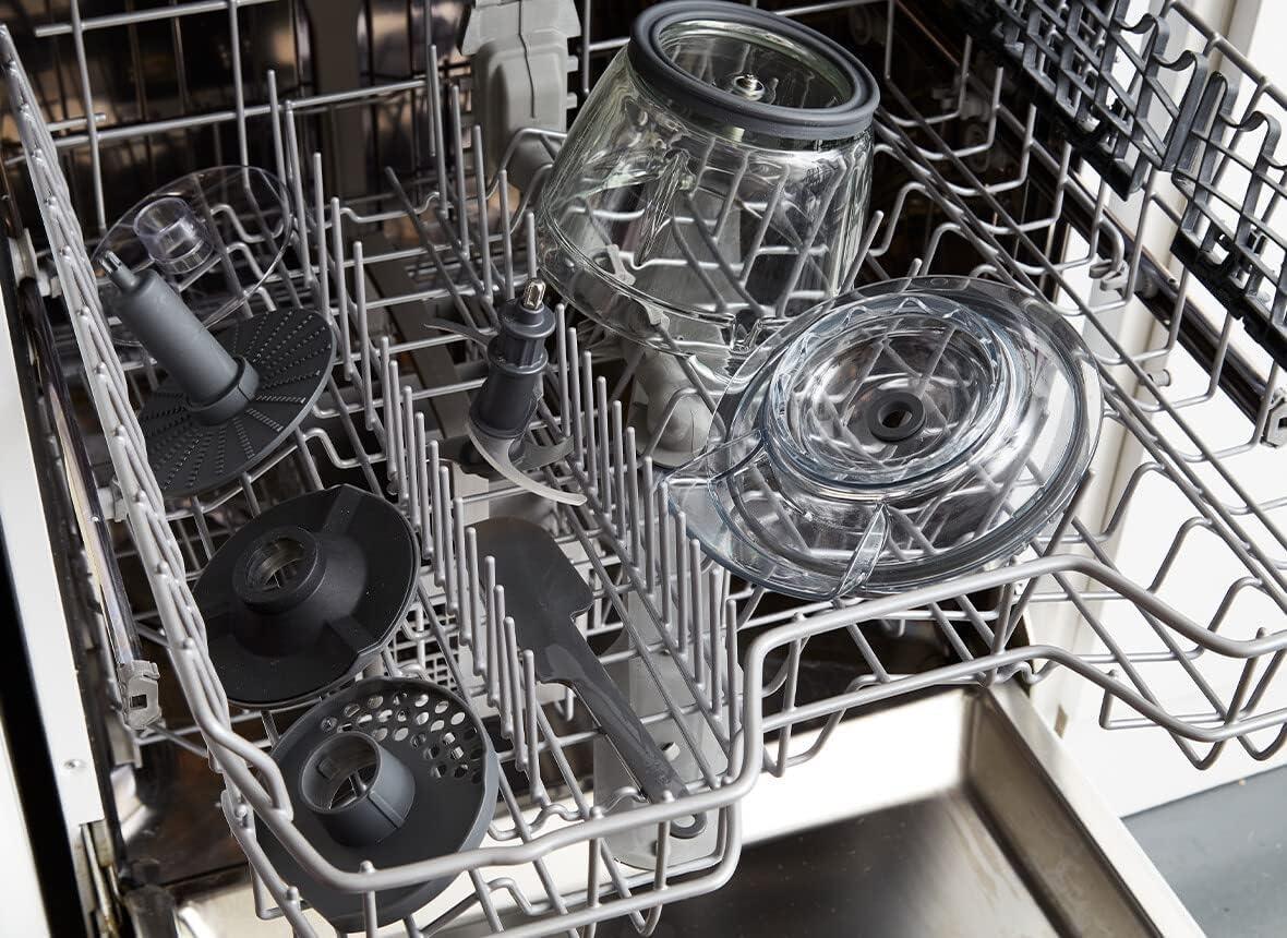 قطاعة طعام كهربائية بوعاء زجاجي من كينوود - CHP62.400 - Blanco