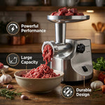 مفرمة لحم كينوود - 1600 واط، 2 كجم/دقيقة، هيكل معدني ، MG510 - Blanco