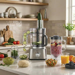 محضر طعام كينوود 1000 وات متعدد الاستخدامات + هدية مجانية - Blanco