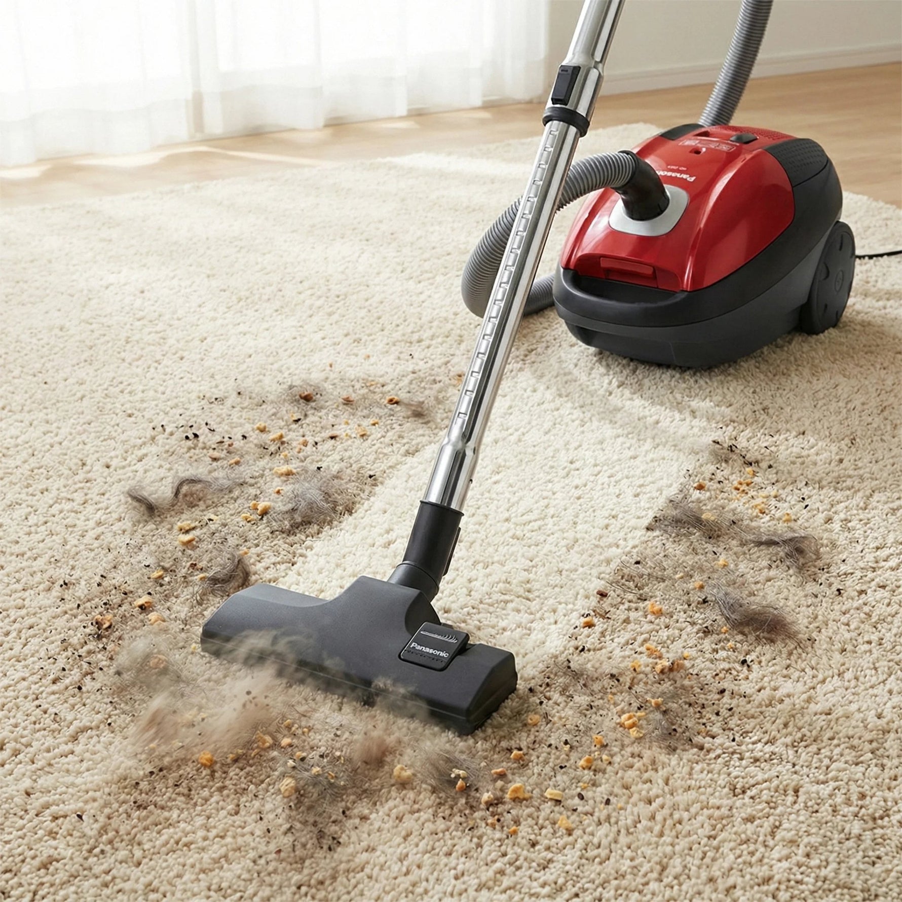 مكنسة باناسونيك ماليزي بقوة 1900 وات، سعة كيس غبار 6 لترات MC - CG711 - Blanco