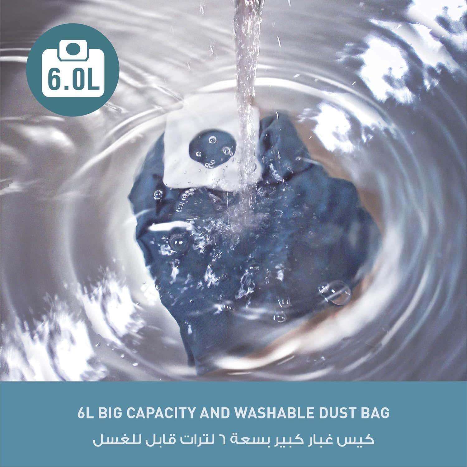 مكنسة باناسونيك يابانية بقوة 2100 وات , وسعة 6 لتر ,MCCJ915 - Blanco