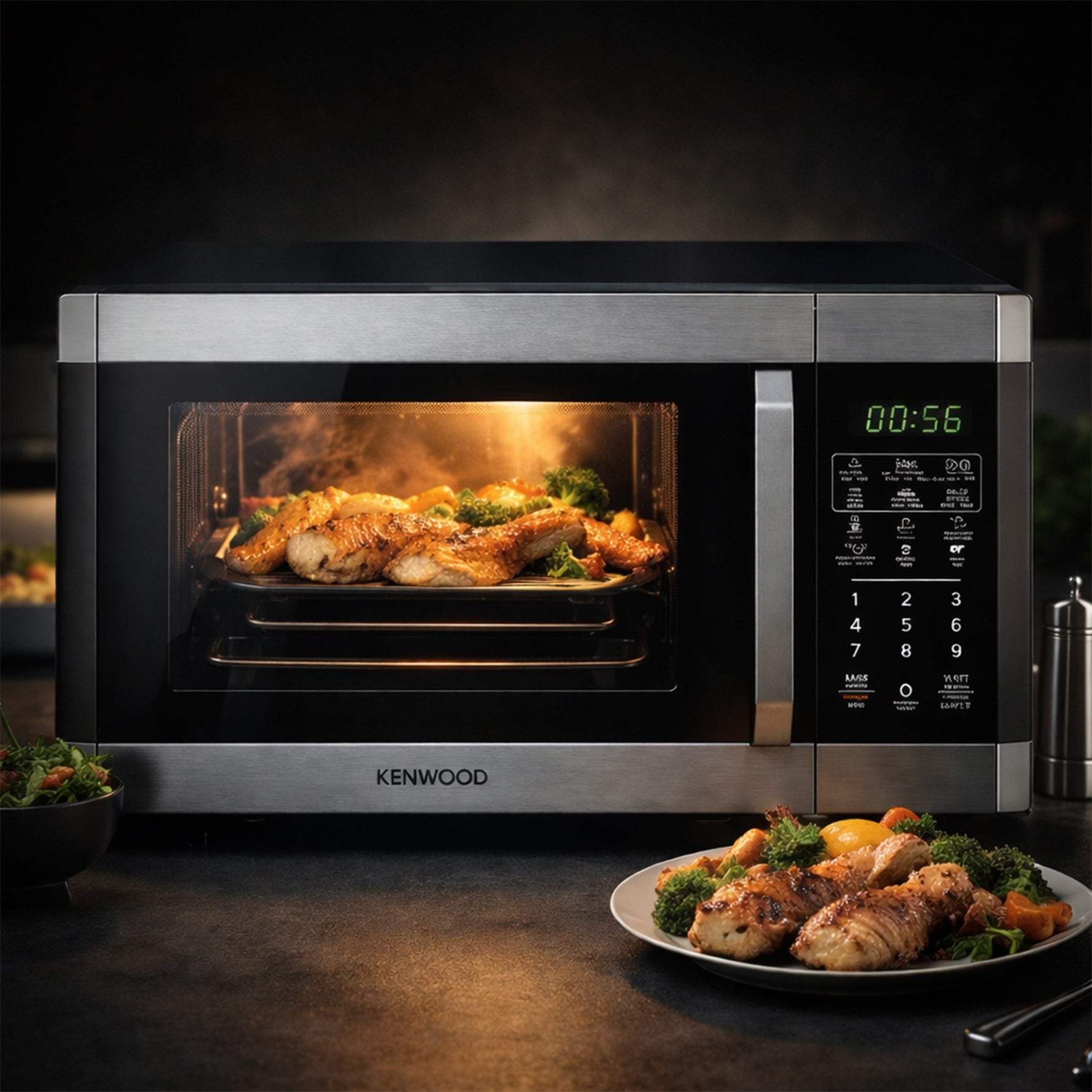 ميكروويف كينوود بشواية، 42 لتر، اسود – MWM42.000B - Blanco